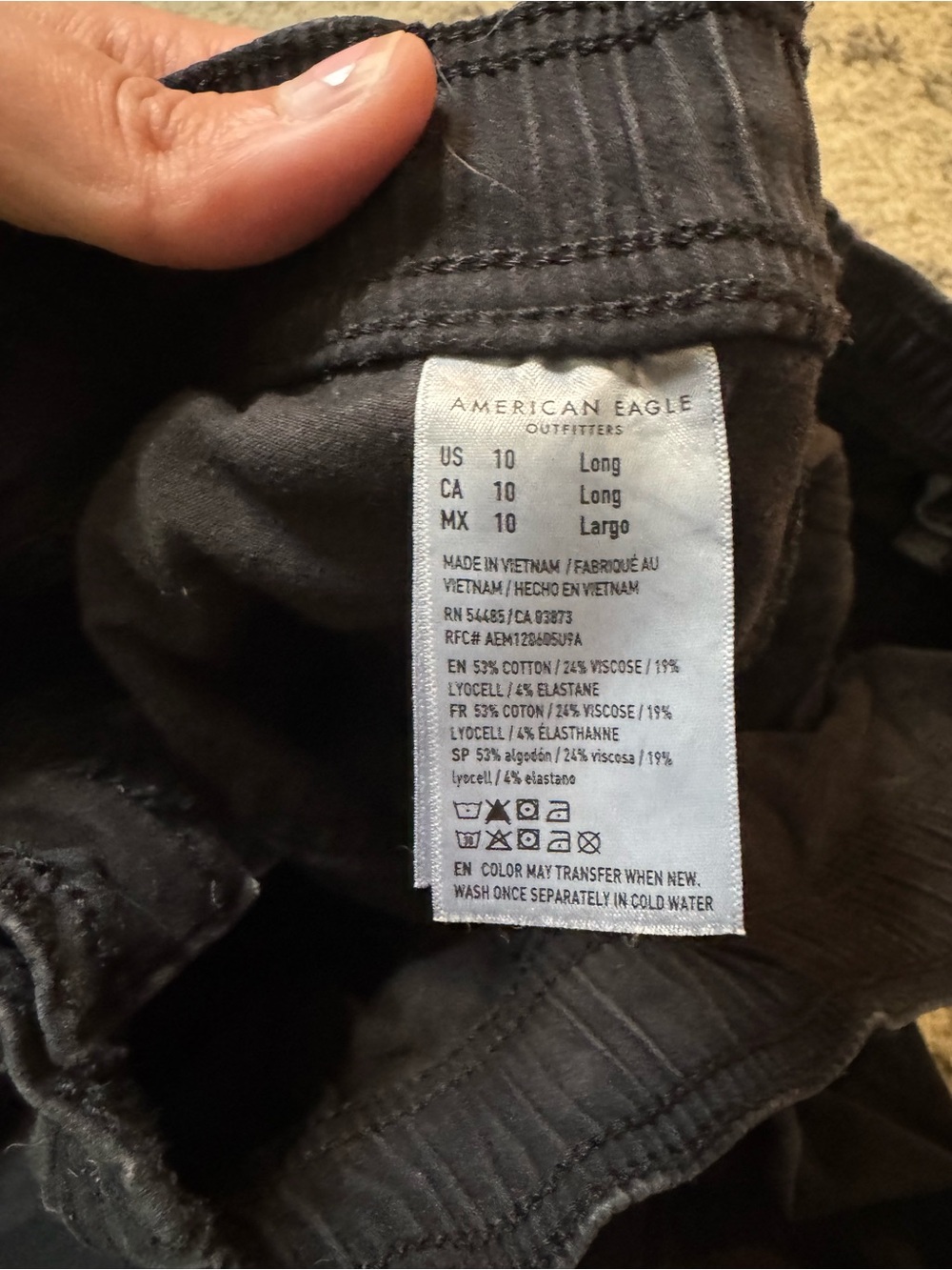 American Eagle Outfitters Black Joggers - Picture 4 of 6